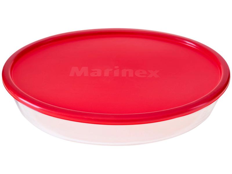 Conjunto Assadeira Marinex 1576 com Tampa Vermelha 6 Peças